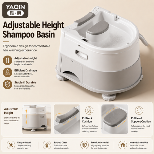 Portable Adjustable Shampoo Basin – Professional Home Hair Washing Station