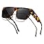 Fit Over Glasses Sunglasses for Women Men Trendy Square Shades Sun glasses Polarized UV400 Protection